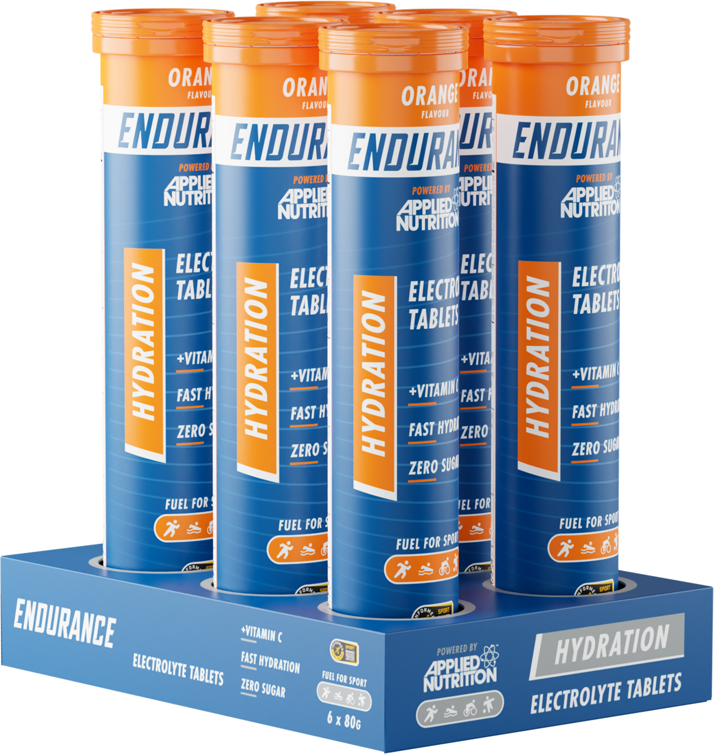 Applied Nutrition Effervescent Electrolyte Tabs 6x20 Tabs Orange
