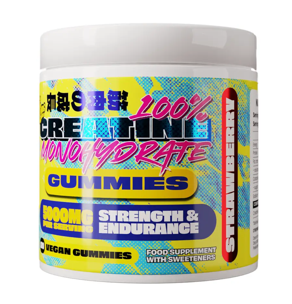 Chaos Crew Creatine Gummies 120 Softgels Strawberry