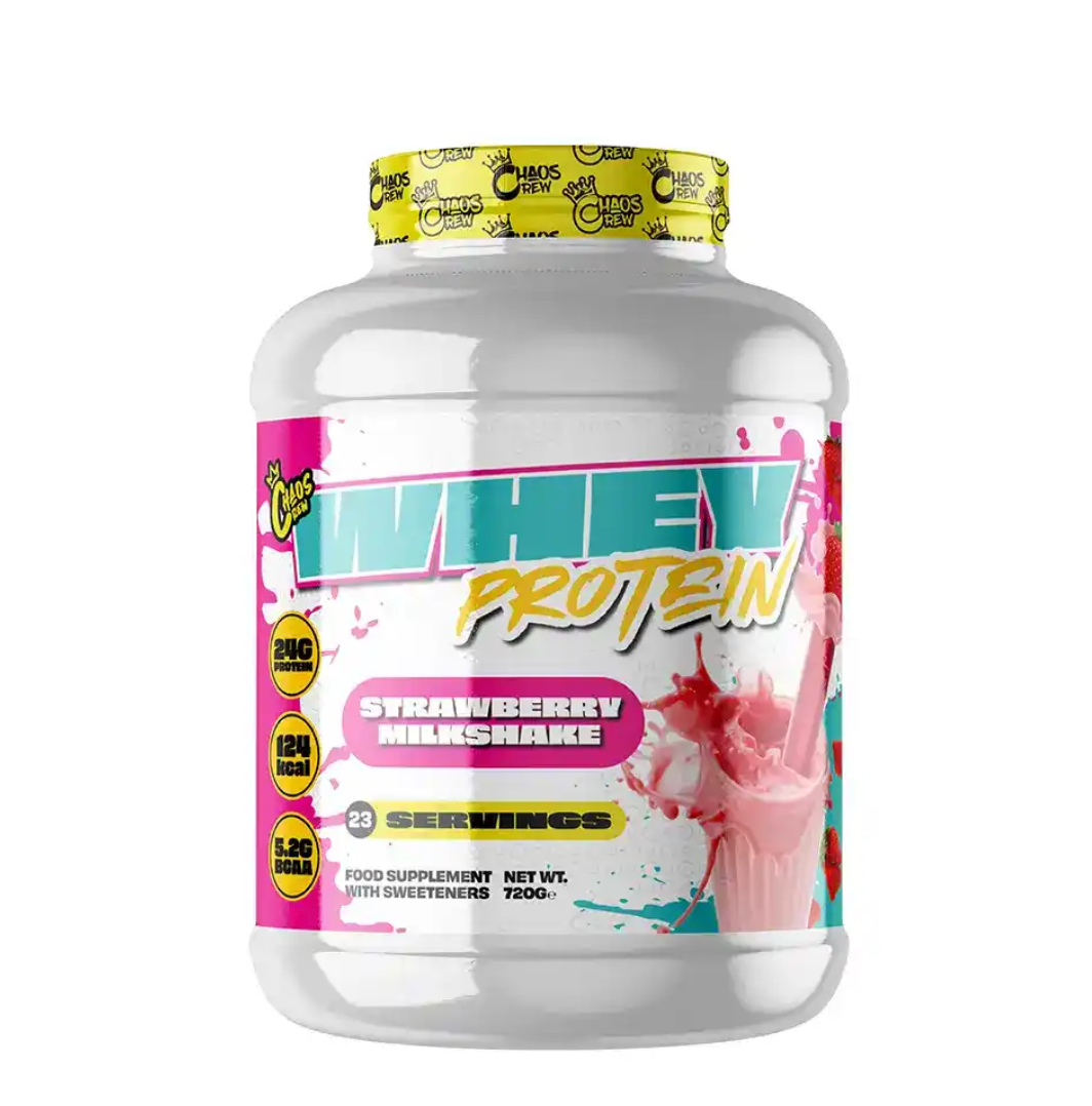 Chaos Crew Whey Protein 720g Strawberry Milkshake