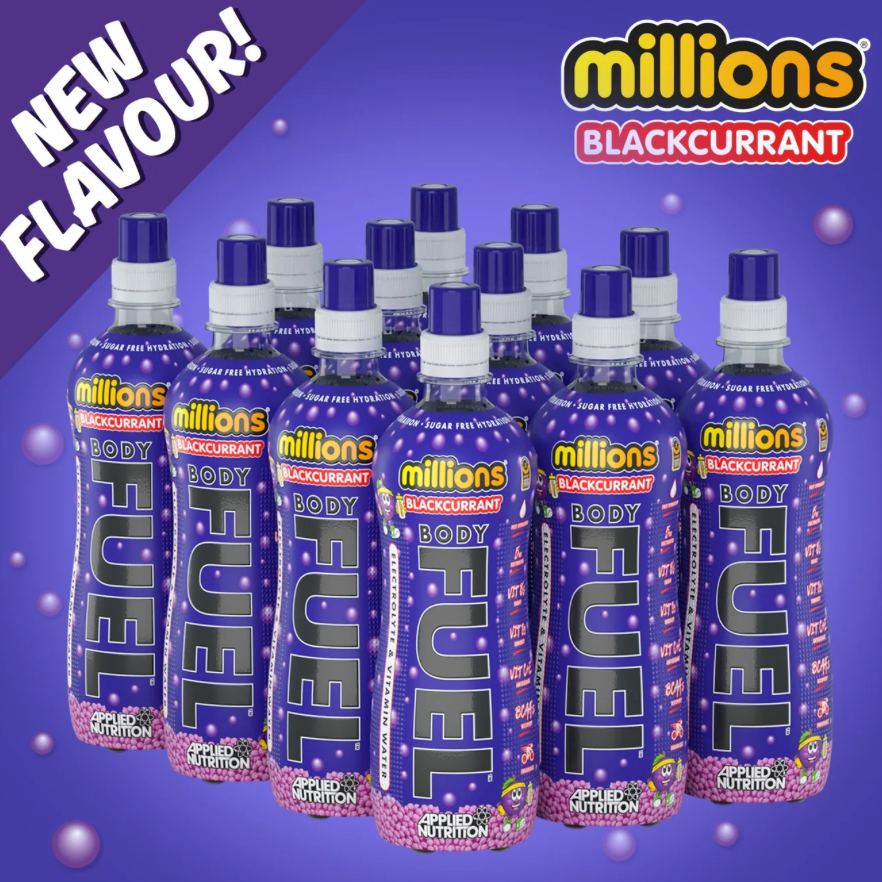 Applied Nutrition Body Fuel Electrolyte Water 12x500ml Millions Blackcurrant