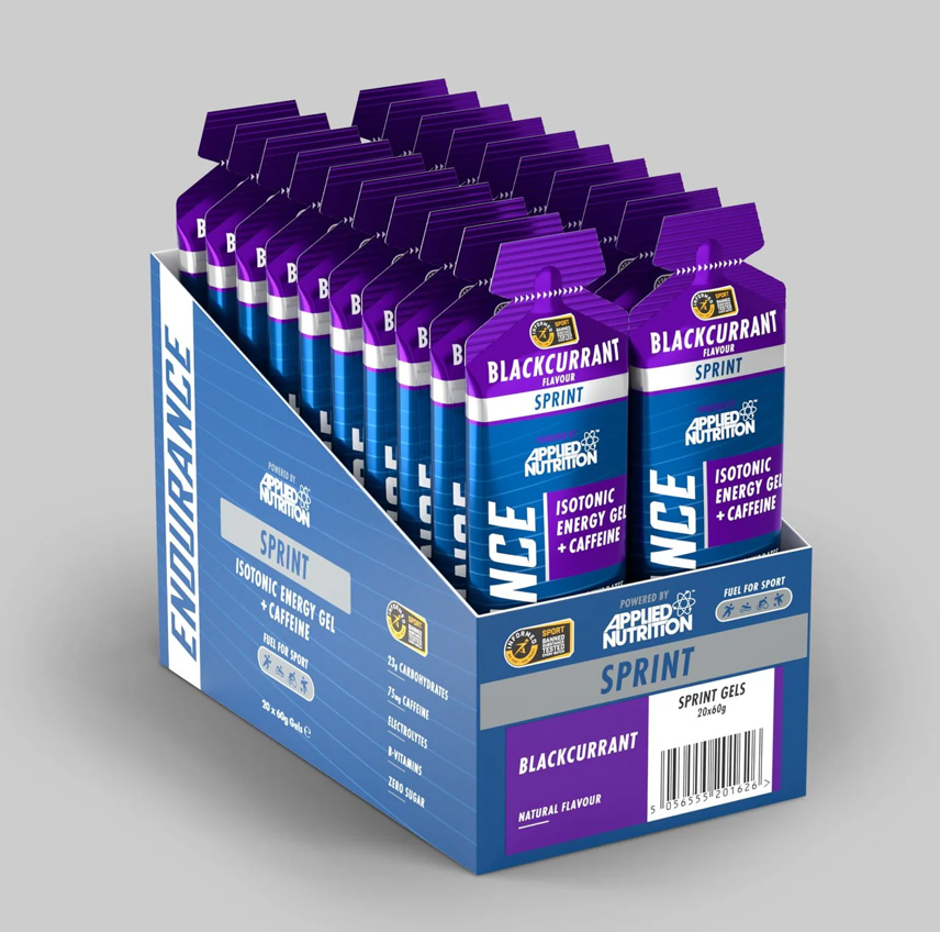 Applied Nutrition Endurance Velocity Sprint Gel 20x60g Blackcurrant