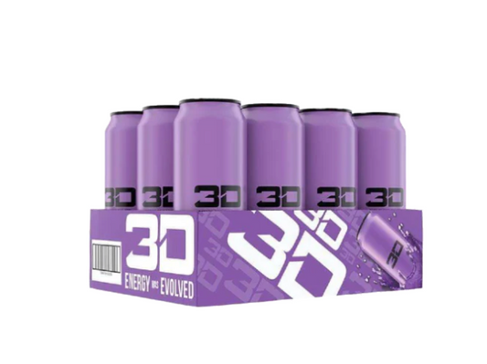 3D Energy Drink 12x473ml Purple (Grape)