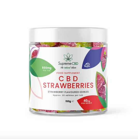 Supreme CBD CBD Gummy Tub  (800mg) 150g Strawberries