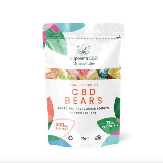 Supreme CBD CBD Gummies Grab Bag (200mg) 50g Bears/Multi Fruit