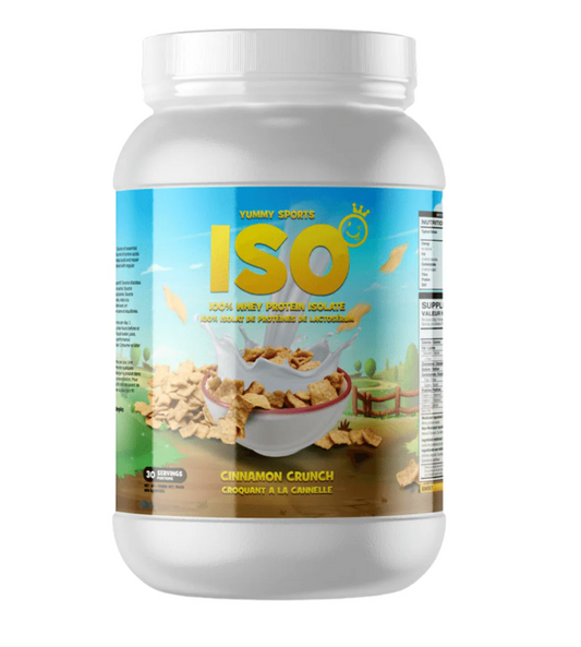 Yummy Sports ISO Tub 30 Serv 960g Cinnamon Cereals