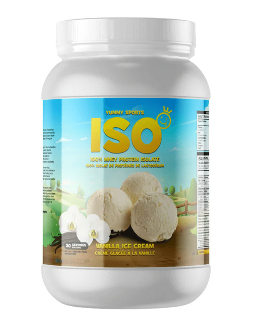 Yummy Sports ISO Tub 30 Serv 960g Vanilla Ice Cream