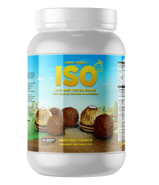 Yummy Sports ISO Tub 30 Serv 960g Hazelnut Crunch