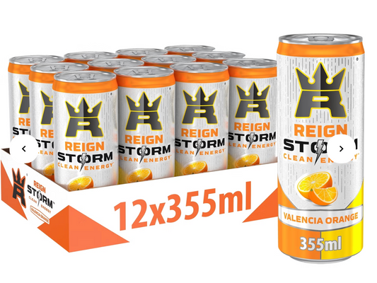 REIGN Storm 12x355ml Valencia Orange