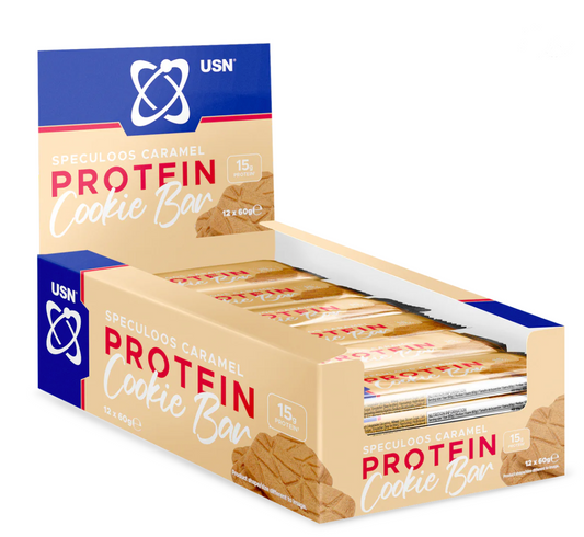 USN Trust Cookie Bars 12x60g Speculoos Caramel