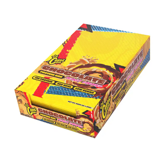 ChaosCrew Protein Bar 12x56g Chocolate Peanut Caramel