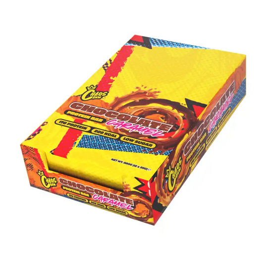 ChaosCrew Protein Bar 12x55g Chocolate Caramel