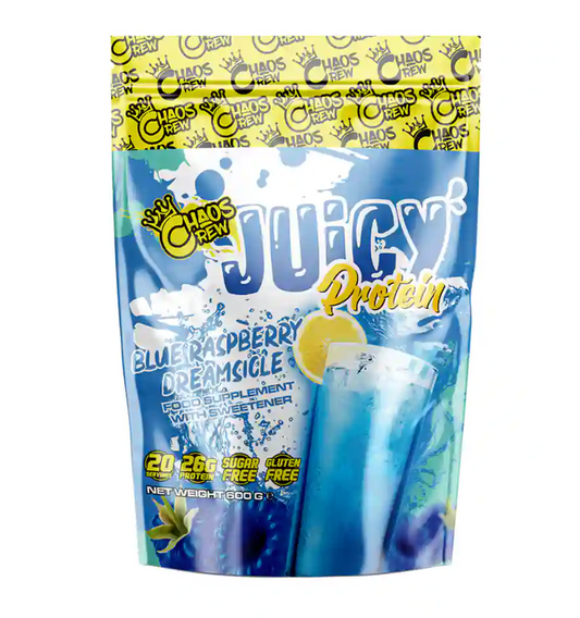 Chaos Crew Juicy Protein 600g Blue Raspberry Dreamsicle