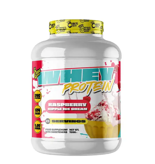 Chaos Crew Whey Protein 720g Raspberry Ripple Ice Cream