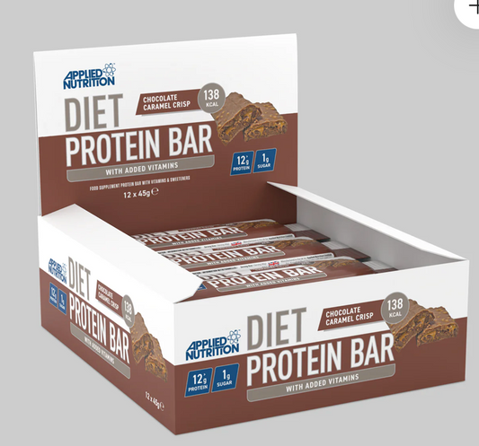 Applied Nutrition Diet Protein Bar 12x45g Chocolate Caramel Crisp