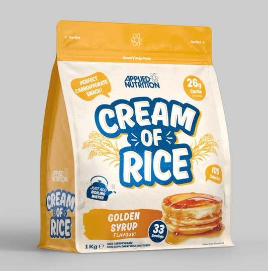 Applied Nutrition Cream Of Rice 1kg Golden Syrup