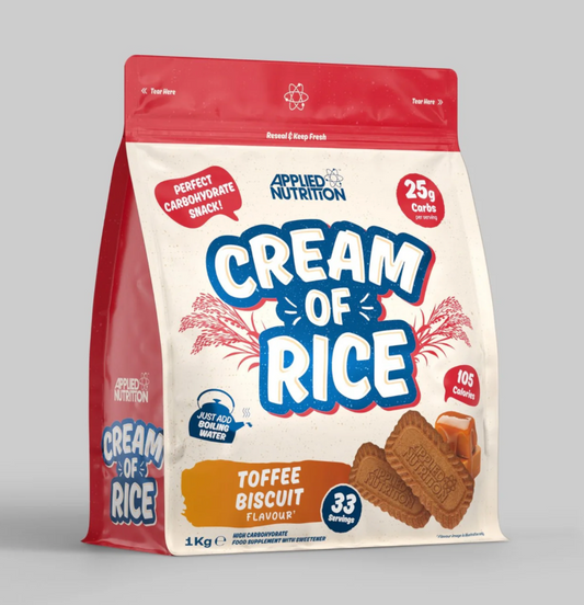 Applied Nutrition Cream Of Rice 1kg Toffee Biscuit