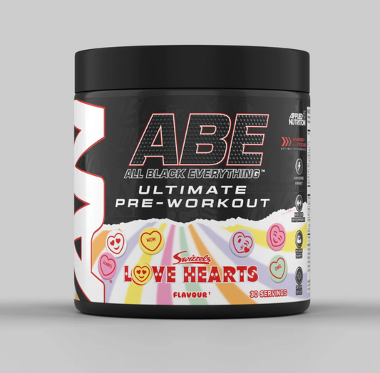 Applied Nutrition ABE (All Black Everything) 375g Swizzels Love Hearts