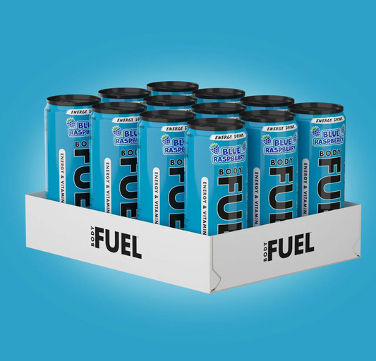 Applied Nutrition Body Fuel Energy Can 12x330ml Blue Raspberry