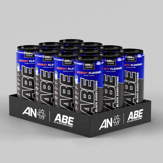 Applied Nutrition ABE (All Black Everything) Carbonated Can 12x330ml Energy
