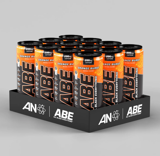 Applied Nutrition ABE (All Black Everything) Carbonated Can 12x330ml Orange Burst