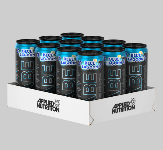 Applied Nutrition ABE (All Black Everything) Carbonated Can 12x330ml Blue Lagoon