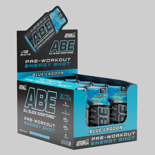 Applied Nutrition ABE (All Black Everything) Shots 12x60ml Blue Lagoon