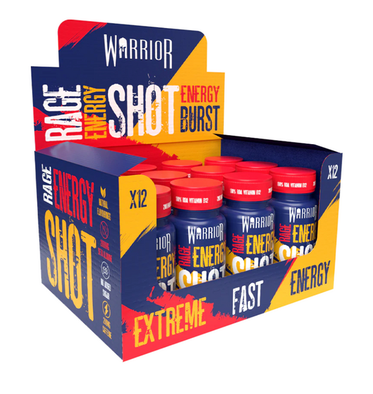 Warrior RAGE Energy Shots 12x60ml Energy Burst