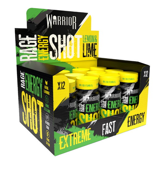Warrior RAGE Energy Shots 12x60ml Lemon Lime