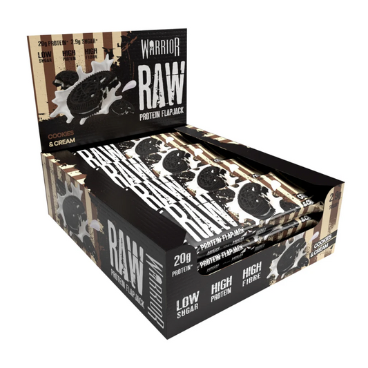 Warrior Raw Protein Flapjack 12x75g Cookies & Cream