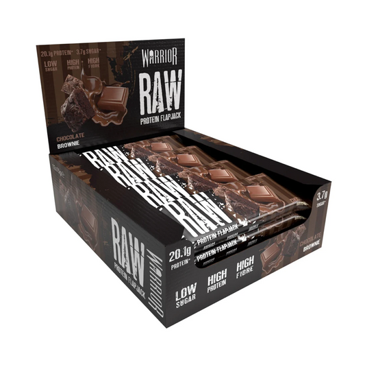 Warrior Raw Protein Flapjack 12x75g Chocolate Brownie
