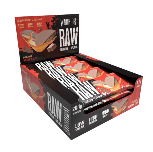 Warrior Raw Protein Flapjack 12x75g Peanut Butter Cup