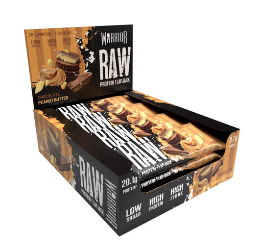Warrior Raw Protein Flapjack 12x75g Chocolate Peanut Butter
