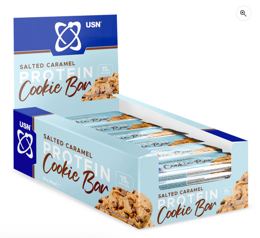 USN Trust Cookie Bars 12x60g Salted Caramel